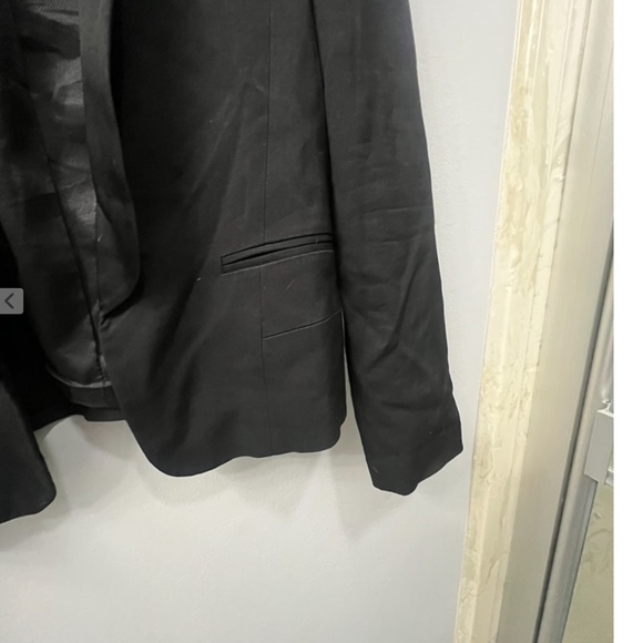 ZARA WOMEN’S LONG SLEEVE BLAZER, SIZE US XS, BLACK - Picture 6 of 11